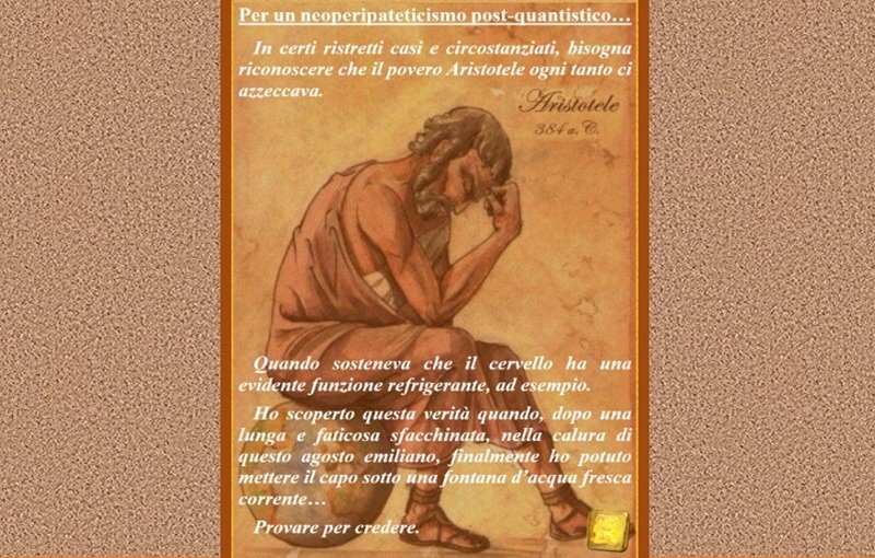 Per un neoperipateticismo post-quantistico…